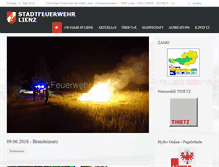 Tablet Screenshot of feuerwehr-lienz.at